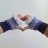 Thumbnail for Gehaakte handschoenen - gehaakte vingerloze handschoenen | Coraline vibes