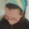 Thumbnail for Gehaakte bandana | Mintgroen, pastel geel, turquoise en petrol