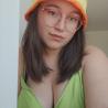 Thumbnail for Gehaakte bucket hat 'Groen, oranje en geel'
