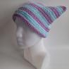 Thumbnail for Gehaakte muts | Lila en lichtblauw