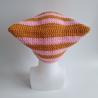 Thumbnail for Gehaakte muts | Lichtroze en oranje