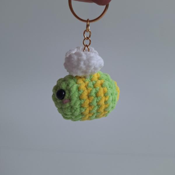 Gehaakte sleutelhanger 'Citrus bij'