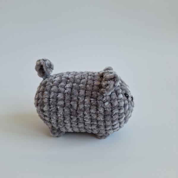 Gehaakte knuffel 'Grijze kat'