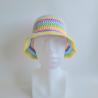 Thumbnail for Gehaakte bucket hat | Pastel regenboog