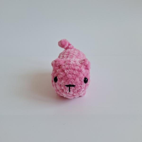 Gehaakte knuffel 'Kleine roze kat'