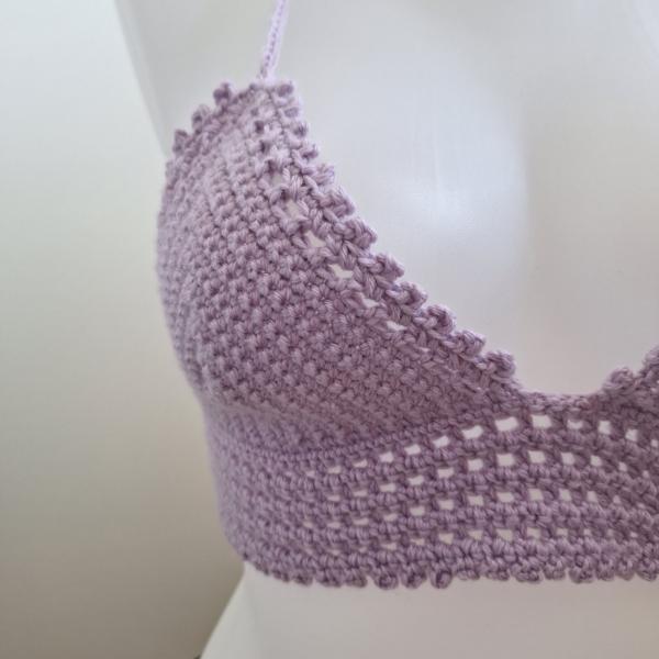 Gehaakt topje 'Loli top lila'