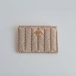 Geweven pasjeshouder | Beige