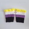 Thumbnail for Gehaakte handschoenen - gehaakte vingerloze handschoenen | Non-binary Pride vlag