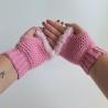 Thumbnail for Gehaakte handschoenen - gehaakte vingerloze handschoenen | Roze en lichtroze