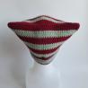 Thumbnail for Gehaakte muts | Wijnrood en sagegroen