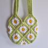Thumbnail for Gehaakte tas | Groene madeliefjes