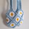 Thumbnail for Gehaakte tas | Blauwe madeliefjes