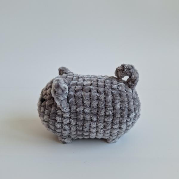 Gehaakte knuffel 'Grijze kat'