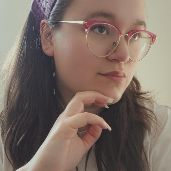 Gehaakte bandana | Turquoise, knalroze, lichtroze, lila en paars