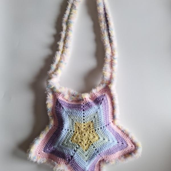 Gehaakte tas | Pastel ster