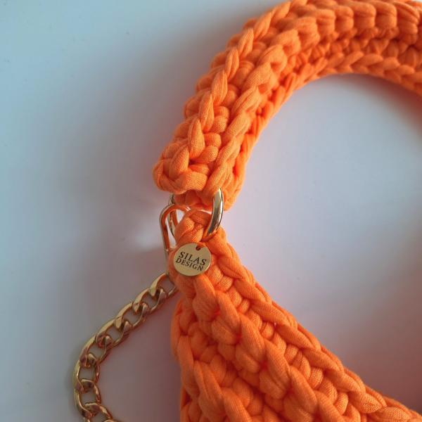 Gehaakte crossbody tas 'Oranje'