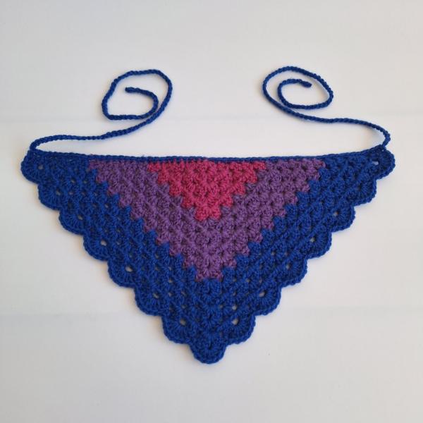 Gehaakte bandana 'Biseksuele vlag'
