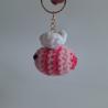 Thumbnail for Gehaakte sleutelhanger 'Framboos bij'