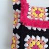 Thumbnail for Gehaakte granny square tas | Zwart, roze en geel
