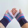 Thumbnail for Gehaakte handschoenen - gehaakte vingerloze handschoenen | Coraline vibes