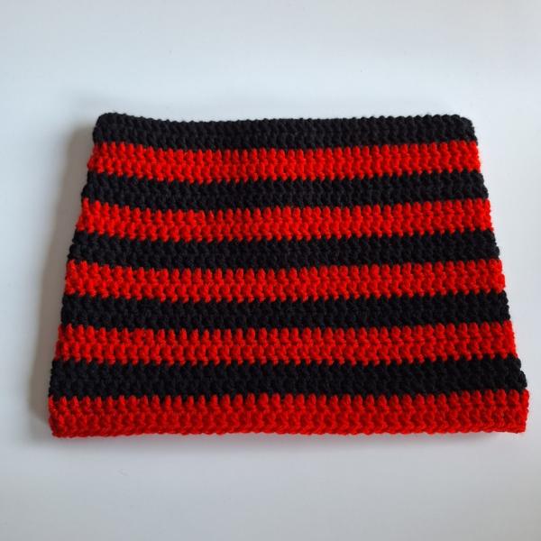 Gehaakte muts | Zwart en rood