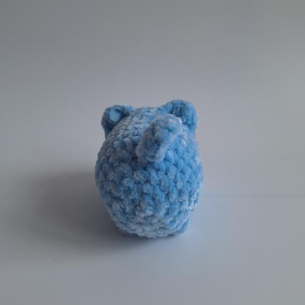 Gehaakte knuffel 'Lichtblauwe kat'