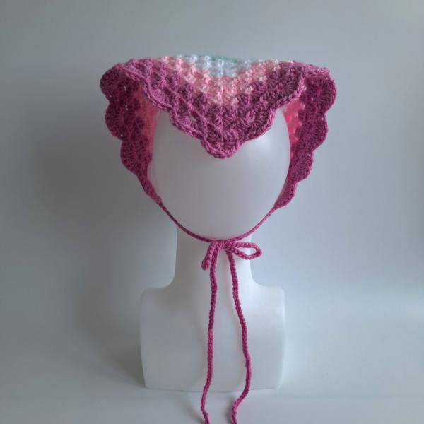 Gehaakte bandana 'Lavendel & munt'