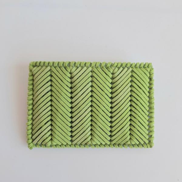 Geweven pasjeshouder | Lichtgroen