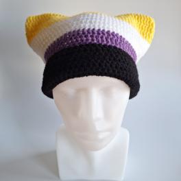 Gehaakte muts | Non-binary vlag