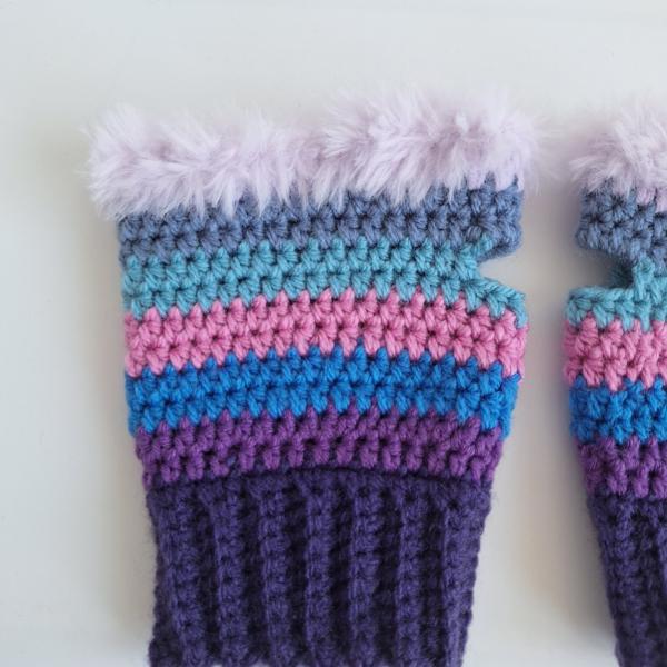 Gehaakte handschoenen - gehaakte vingerloze handschoenen | Coraline vibes
