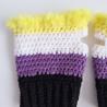 Thumbnail for Gehaakte handschoenen - gehaakte vingerloze handschoenen | Non-binary Pride vlag