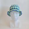Thumbnail for Gehaakte bucket hat | Crème, turquoise, limegroen, kobaltblauw en teal