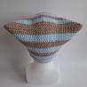 Thumbnail for Gehaakte muts | Beige en lichtblauw