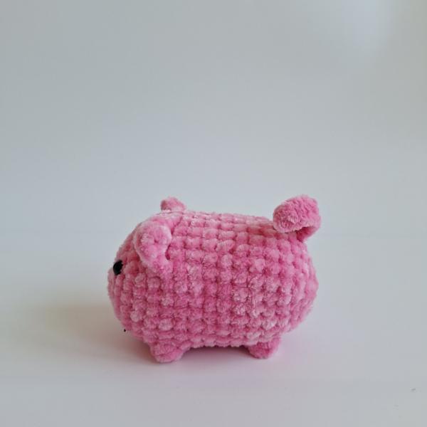 Gehaakte knuffel 'Roze kat'