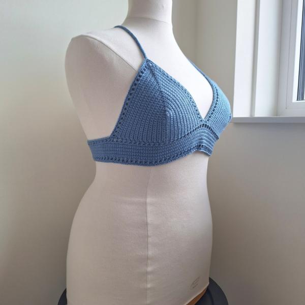 Gehaakt topje 'Boho top blauw | paars'