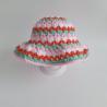 Thumbnail for Gehaakt baby zonnehoedje candy | Mint, lichtroze, wit en koraaloranje