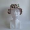 Thumbnail for Gehaakte bucket hat | Groen, roze en beige