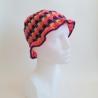 Thumbnail for Gehaakte bucket hat | Pasteloranje, koraaloranje, Barbie roze, aubergine paars en paars