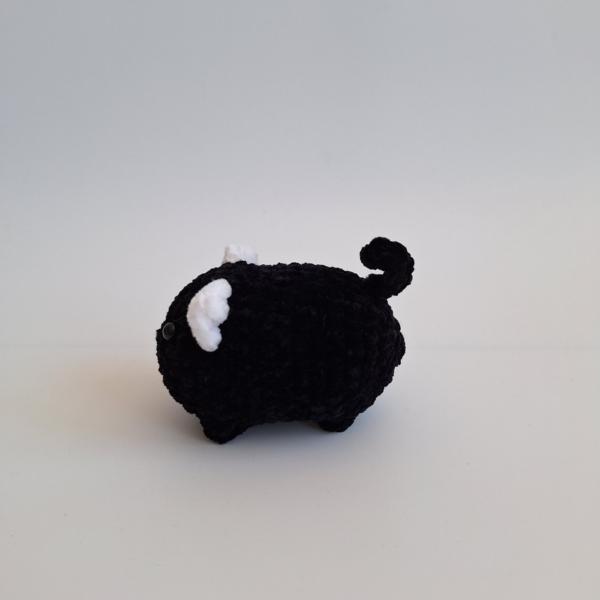 Gehaakte knuffel 'Zwarte kat'