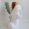 Thumbnail for Gehaakte bandana | Geel, roestbruin, crème en sagegroen