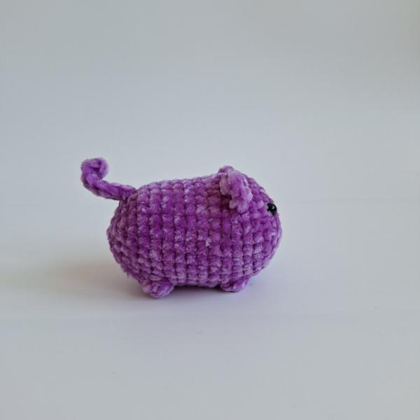 Gehaakte knuffel 'Paarse kat'