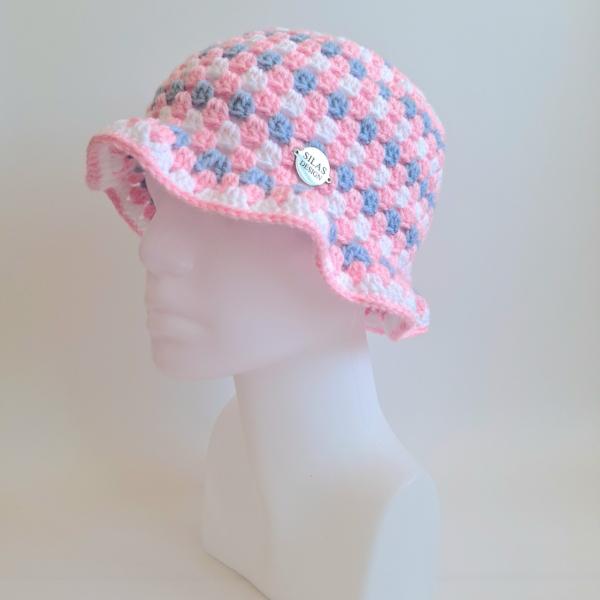 Gehaakte bucket hat | Pride transgender vlag