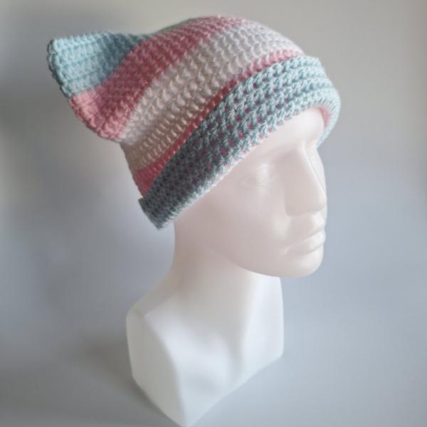 Gehaakte muts | Transgender vlag