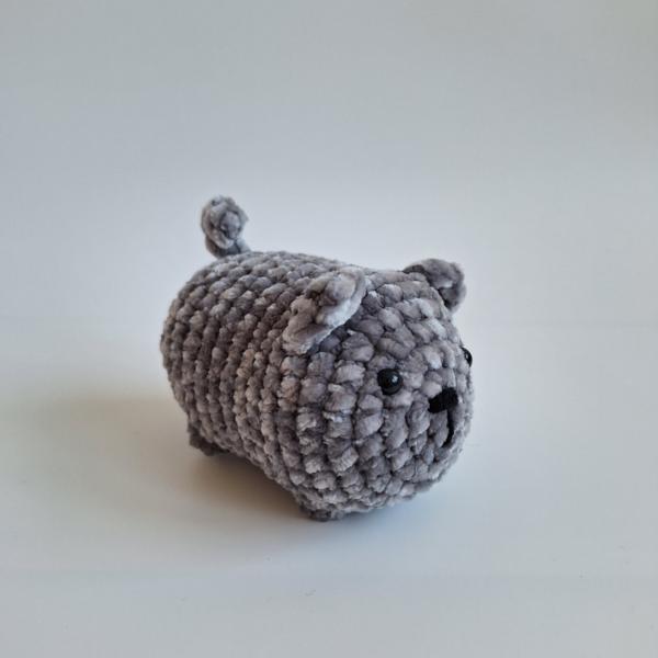 Gehaakte knuffel 'Grijze kat'