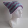 Thumbnail for Gehaakte muts | Lila en lichtblauw