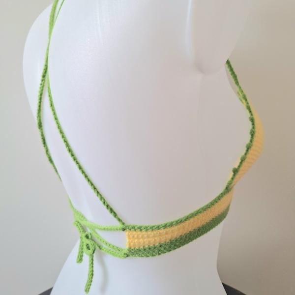 Gehaakt topje | Geel en groen