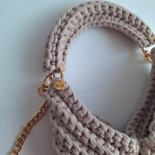 Gehaakte crossbody tas 'Beige'