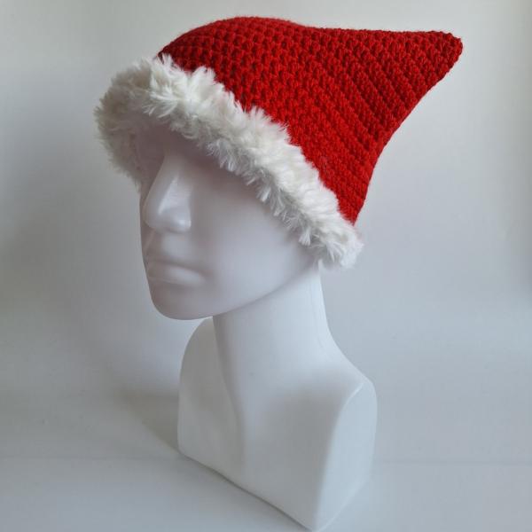 Gehaakte muts met imitatiebont | Santa