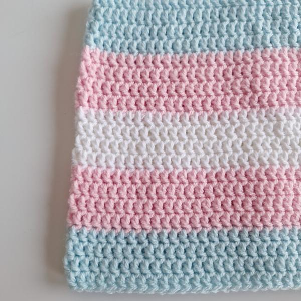 Gehaakte muts | Transgender vlag