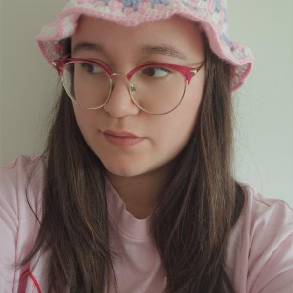 Gehaakte bucket hat | Pride transgender vlag